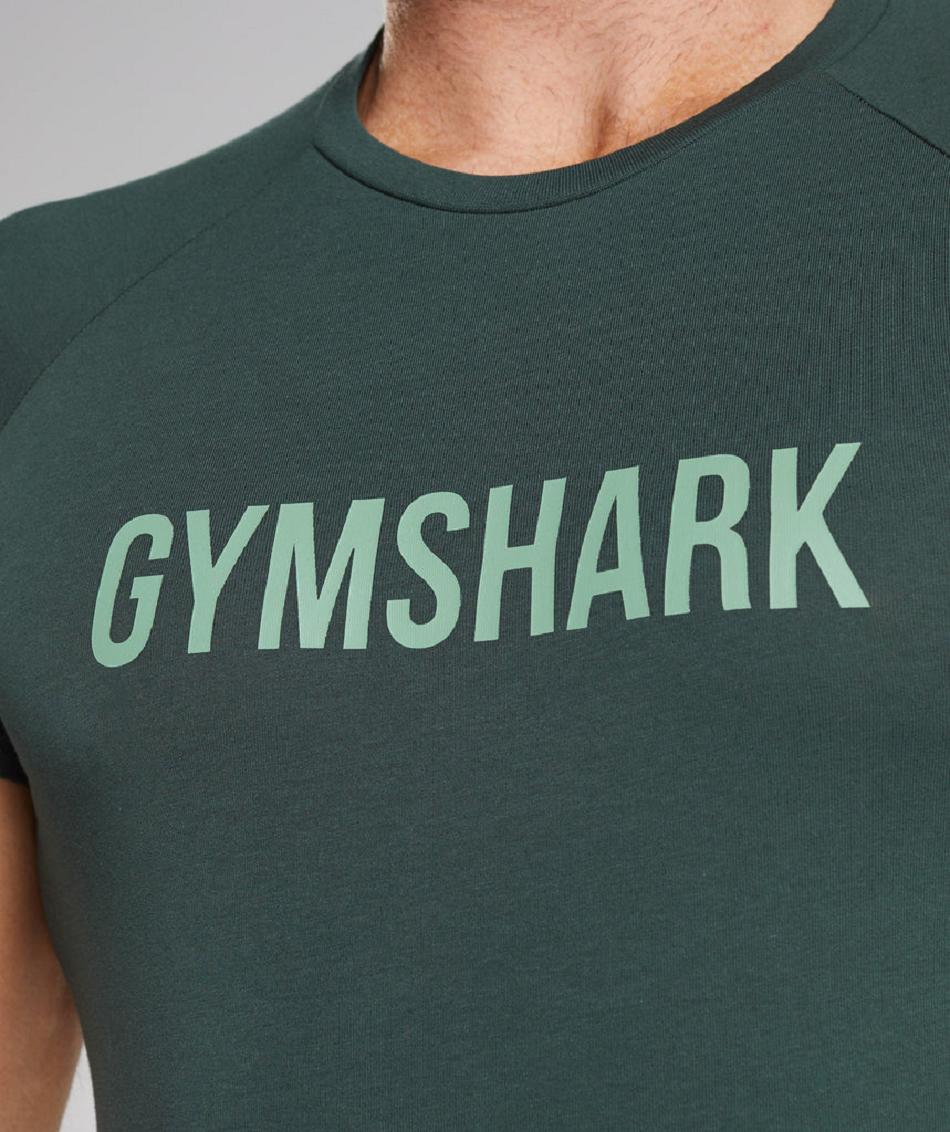 T Shirts Gymshark Apollo Hombre Obsidian | CO 3371TCE